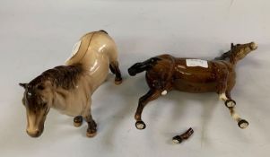 2 Beswick horses