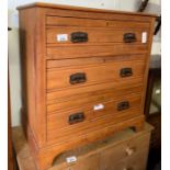 3 drawer chest of drawers with Art Nouveau style h