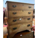 4 drawer chest of drawers with Art Nouveau