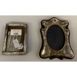 2 silver picture frames