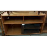 Mid 20th century cupboard with set of sliding glass doors