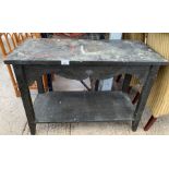 Black painted hall table