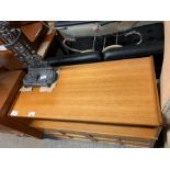 Mid 20th century sideboard with open shelf and doors underneath