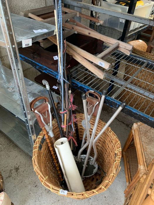 Metal silver coloured shelving unit, folding direc - Image 3 of 4