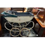 Vintage Silver Cross dolls pram