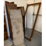 Oak mirrored front wardrobe/cupboard