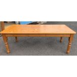 7ft x 3ft solid pine farmhouse table