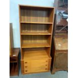 G Plan unit with shelves & cupboard