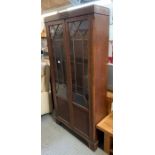 Early 20th century glazed top cupboard