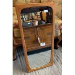 Mid 20th century framed mirror