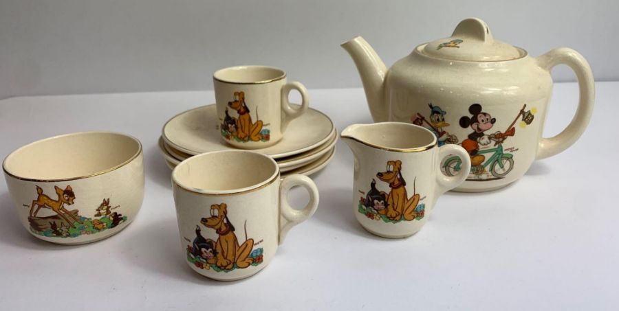 A Beswick Disney porcelain dolls tea service, comp