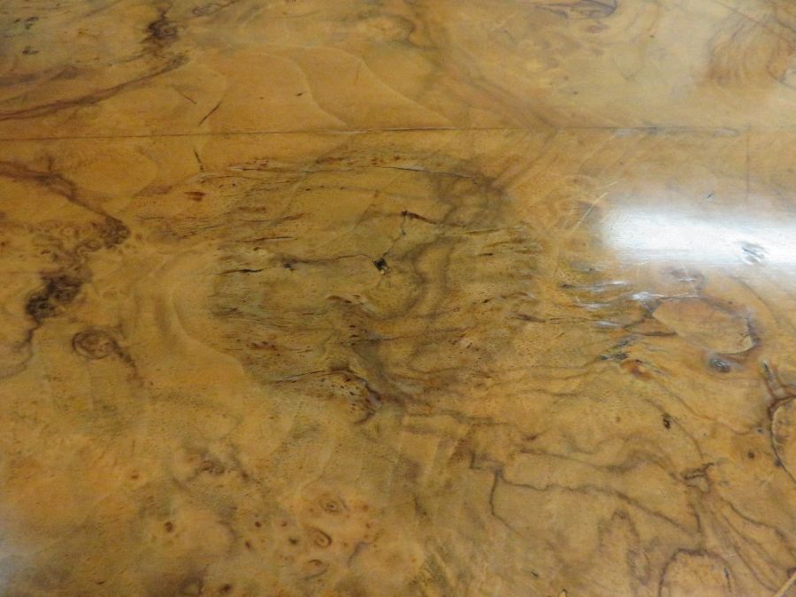 A Victorian walnut loo table, 69cm high, 104cm lon - Image 6 of 10