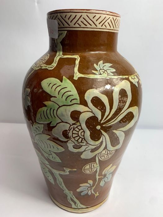 A 19th century E B Fishley vase, decorated with bi - Image 2 of 4