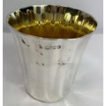 A Victorian silver beaker, John Samuel Hunt, of fl