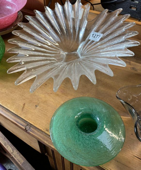 A large Dartington glass bowl, along with Holmegaard - Image 6 of 7