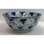 A 19th century hardpaste Chinese blue and white fo