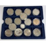 A collection commemorative five pound coins, a 199