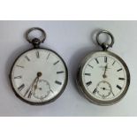 J. W. Benson, a silver open faced pocket watch; wi