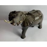 A large Beswick gloss glazed model of an elephant,