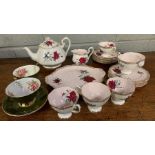 A collection of Royal Albert "Sweet Romance " tea