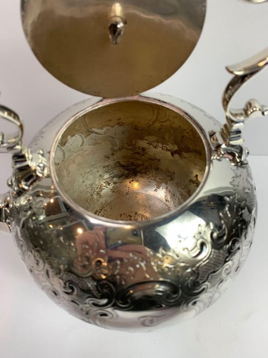 A silver plated Elkington & Co spirit kettle on st - Image 4 of 5