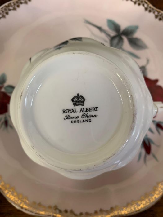 A collection of Royal Albert "Sweet Romance " tea - Image 2 of 7