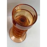 A Ronald Stennett-Willson topaz glass five ring She