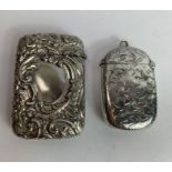 A small late Victorian silver vesta case; with an