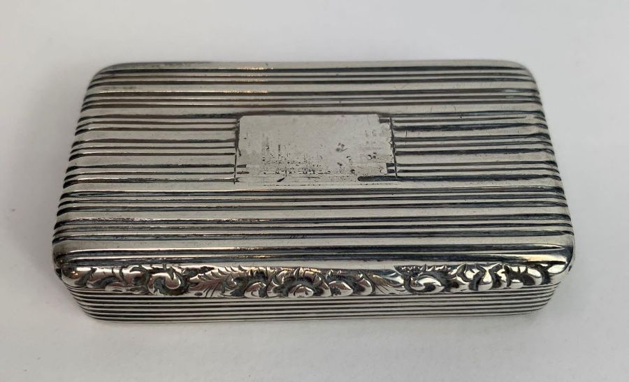 A William IV silver snuff box, by William Pugh, Bi