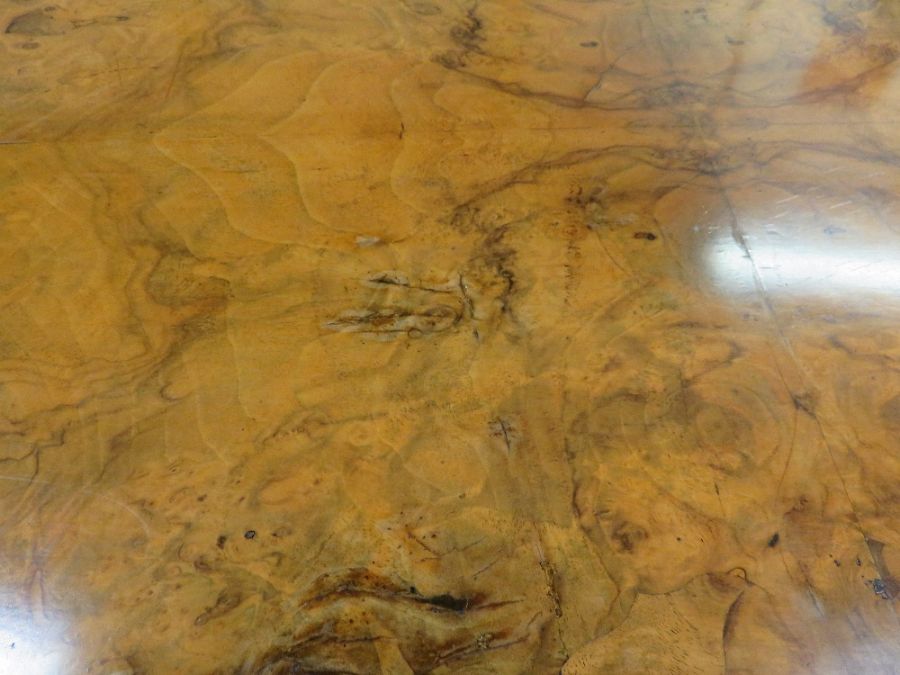 A Victorian walnut loo table, 69cm high, 104cm lon - Image 5 of 10