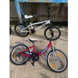 Pulse Pearl girls bicycle with mudguards along wit