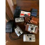 Vintage cameras to include a Pentax SBO928 and a s