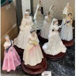 Collection of Royal Doulton Queens and the "Prince