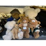 Collection of vintage teddy bears to include Paddi