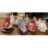 Collection of Royal Doulton figures including "Pat