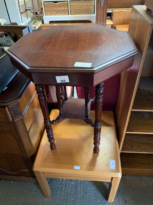 Parker Knoll coffeee table along with an octagonal