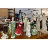 Collection of Royal Doulton figures including "Gra