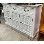 White painted sideboard