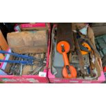 2 crates of hand tools