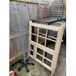 Wooden window frame & shop display