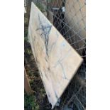 Large slab of marble