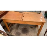 Vintage beech school desk