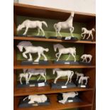 Collection of 12 Beswick horses on bases to includ
