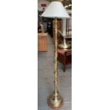 Oriental style decorative brass standard lamp