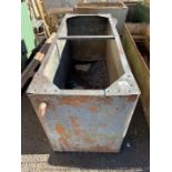 Large riveted galvanized water tank