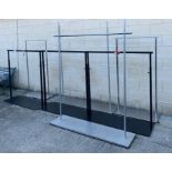 7 metal clothes rails