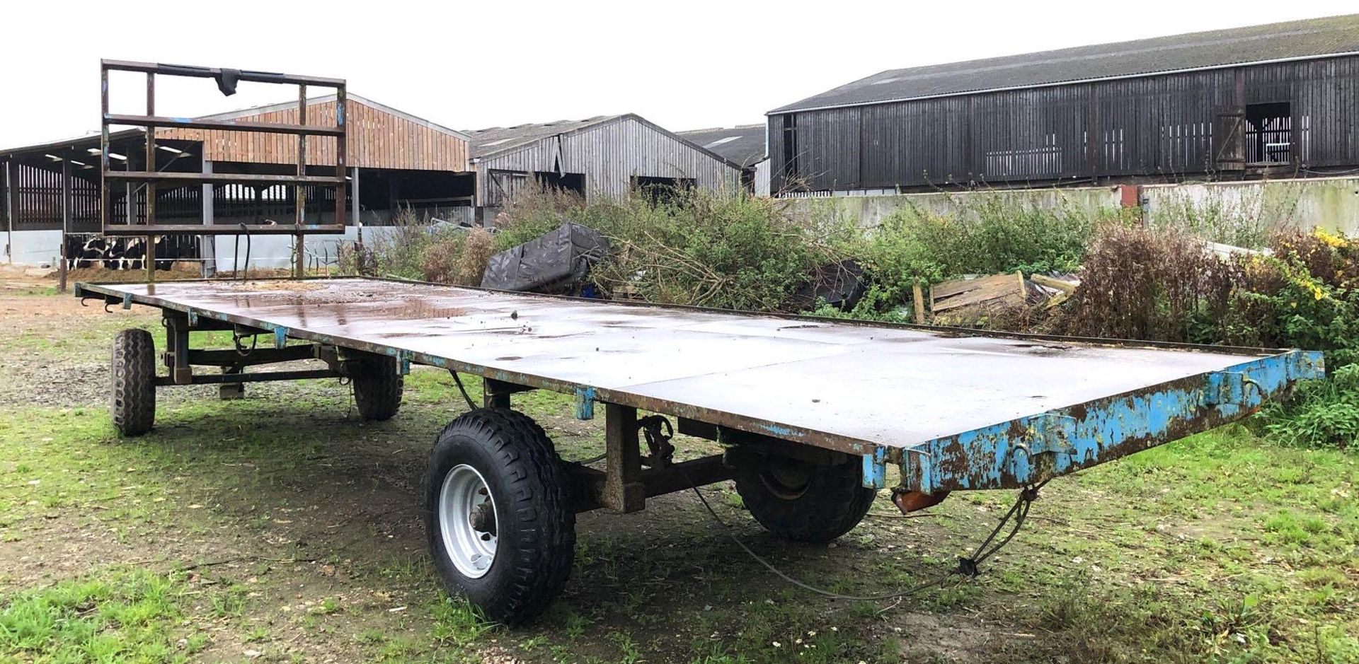 24ft Bale Trailer (Home Made)(new Wheel & Tyre at rear) - Image 2 of 3