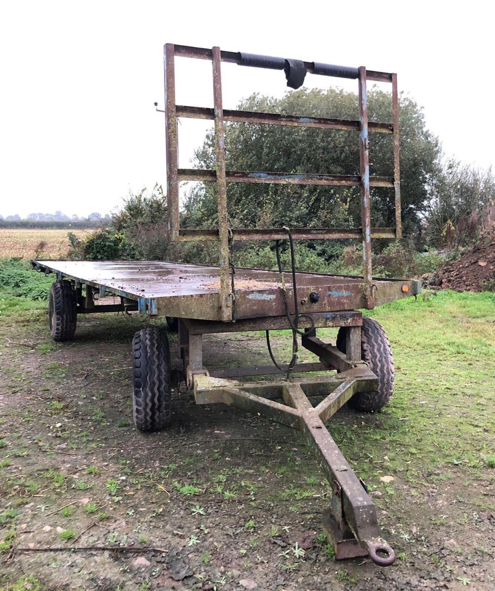 24ft Bale Trailer (Home Made)(new Wheel & Tyre at rear)