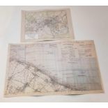 Two copies of WWII maps
