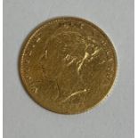 An 1856 half sovereign with shield back
